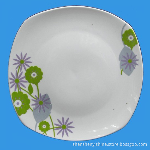 Square Dinner Plate 10.5'' with Nice Design